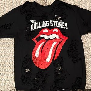 The Rolling Stones Distressed T-Shirt Size Large
